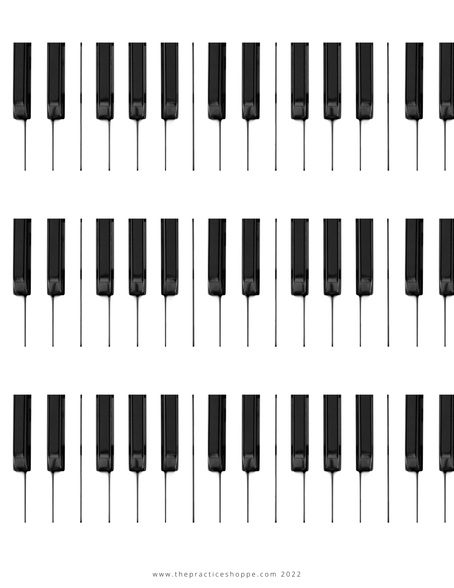 Piano Keyboard Worksheet (digital download) – The Practice Shoppe