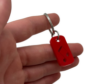 Load image into Gallery viewer, Beamed Eight Notes Keychain
