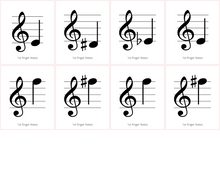 Load image into Gallery viewer, 4 Sets of Note Flaschards for Violinists (Digital Download)
