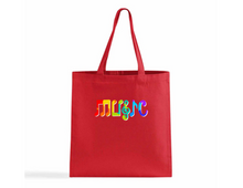 Load image into Gallery viewer, Rainbow Bubble Music Music Tote Bag
