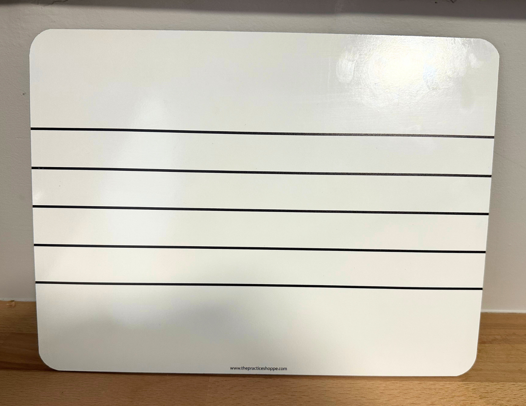 One Blank Staff White Board