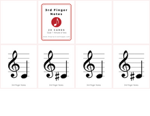 Load image into Gallery viewer, 4 Sets of Note Flaschards for Violinists (Digital Download)
