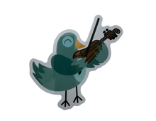 Load image into Gallery viewer, PS Bird Playing Violin Sticker
