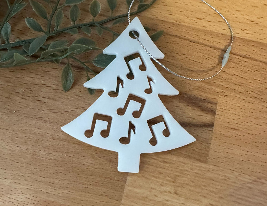 Christmas Tree Notes Acrylic Ornament