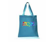 Load image into Gallery viewer, Rainbow Bubble Music Music Tote Bag
