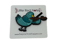 Load image into Gallery viewer, Violin Bird Enamel Pin
