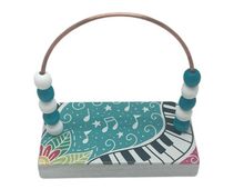 Load image into Gallery viewer, Piano Doodle Turquoise Bead Counter
