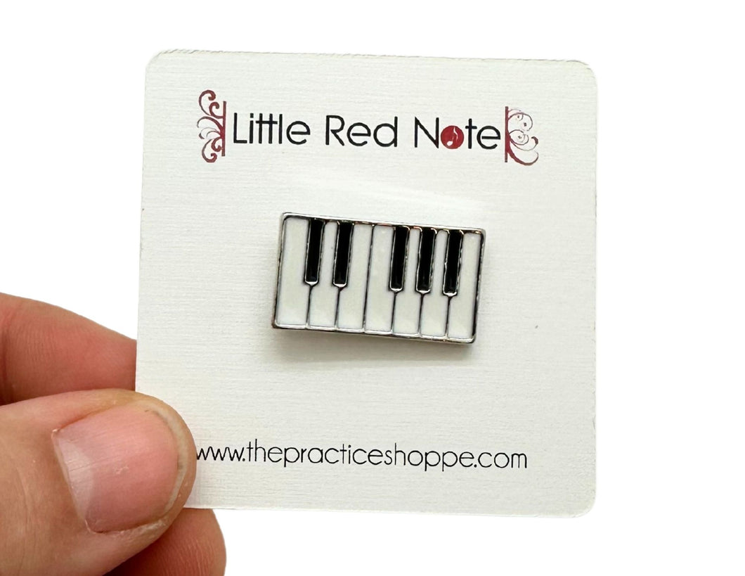 Piano Keyboard Enamel Pin