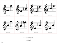 Load image into Gallery viewer, Treble Clef Interval Flashcards (Digital Download)
