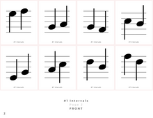 Load image into Gallery viewer, Treble Clef Interval Flashcards (Digital Download)
