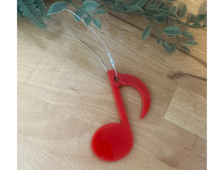 Load image into Gallery viewer, Eighth Note Acrylic Ornament
