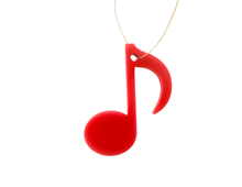 Load image into Gallery viewer, Eighth Note Acrylic Ornament
