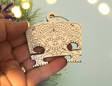 Load image into Gallery viewer, Violin Bridge Engraved Ornament
