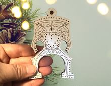 Load image into Gallery viewer, Cello Bridge Engraved Ornament
