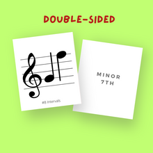 Load image into Gallery viewer, Treble Clef Interval Flashcards (Digital Download)
