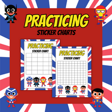 Load image into Gallery viewer, Practicing Sticker Chart (Digital Download)
