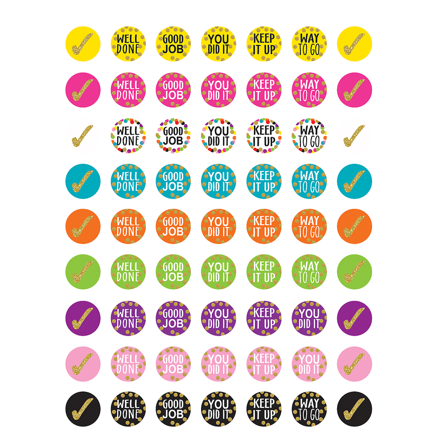 TCR Confetti Mini Stickers